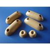 Single Round Rubber Toilet seat Buffer - Tan Finish