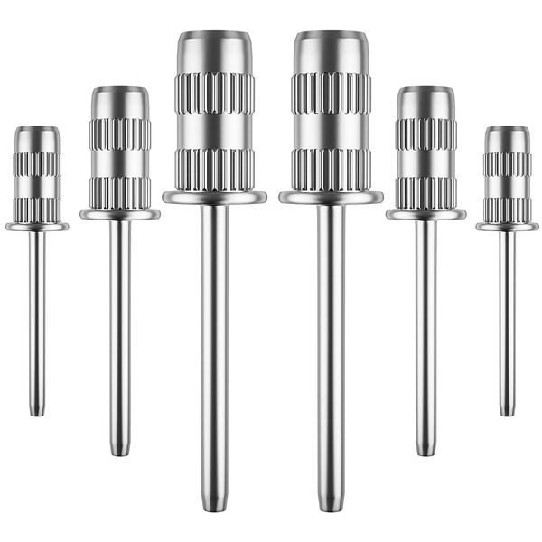 Difenni Nail Drill bits,Sanding Bands for Nail Drill Shaft 3/32 inch,Drill bits for Nails,Mandrel bit for Nails,Nail Drill bits for Acrylic Nails Manicure Nails Manicure Pedicure Tool(Silver)