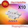 10X Auto Shut Off Valve Push In 1/4-1/4 Quick Connect RO Water Filter System