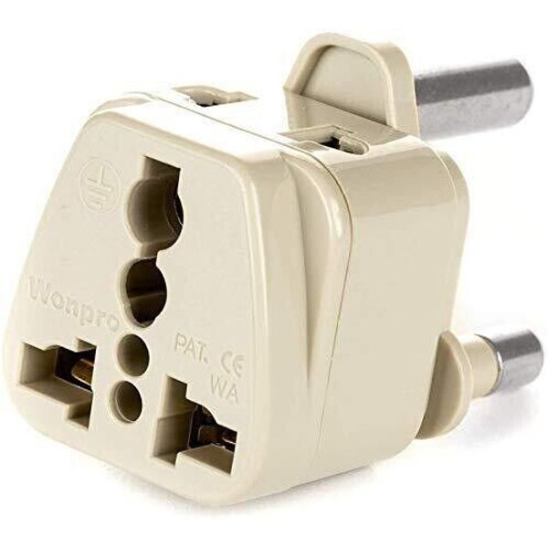 OREI Grounded Universal 2 in 1 Plug Adapter Type M for South Africa and More