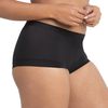 Maidenform Women's Microfiber Underwear Pack, Full Coverage Boyshort Panties, 3-Pack, Black/Black/Black