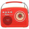 SuperSonic SC-1201BTRED Retro Bluetooth Speaker - Red