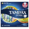Tampax Tampons Pearl Triple Pack 34 Count Unscented 18 Regular+8 Super+8 (2 Pack)