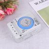 OSALADI Timer Time Control Interval Timer 12 V Mechanical Electric Timer Large Digital Timer Indoor Sand White