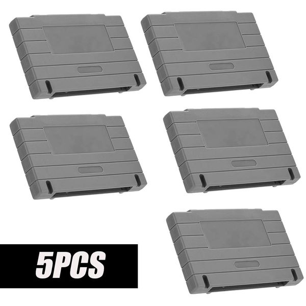 5PCS Game Card Cartridge US Version Replacement Shell Plastic Case Protectors Cover for SNES SFC