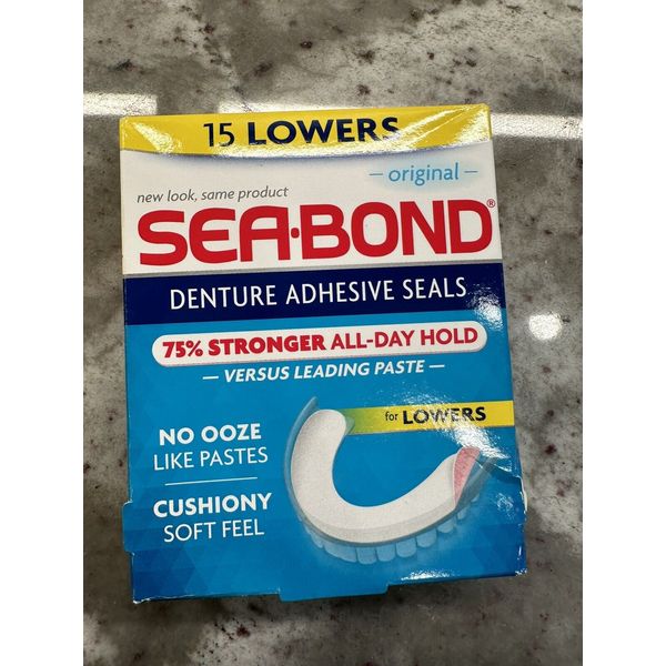 Seabond Denture Adhesive Seals, Original, 15 Lowers