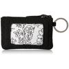 Vera Bradley Women's Polyester Zip Id Case, True Black, One Size