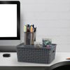 Jnktka Gray Plastic Baskets with Lids, 6 Pack Storage Baskets for Organizing