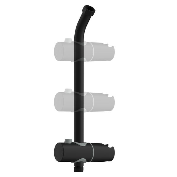 Shower Slide Bar with Adjustable Handheld Shower Head Holder for Bathroom Black