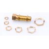 Brass Fitting Lock Nut Pipe BSP BSPP 1/8" Female (2 Units)