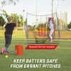 GoSports Baseball & Softball Pitching Kit - Practice Accuracy Training with Strike Zone & XTRAMAN Dummy Batter,Red