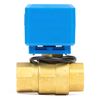 3/4" Brass Motorized Ball Valve - 2 Wire Auto Return, 9-36V AC/DC with 3 Indicator Lights, Normally Closed