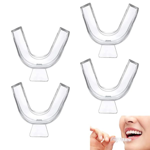 INBOLM 4Pcs Teeth Whitening Gum Shield Teeth Whitening Trays Teeth Whitening Mouth Trays Mouth Guard for Teeth Grinding Teeth Retainers Teeth Grinding Guard for Teeth Whitening Grinding Protecting