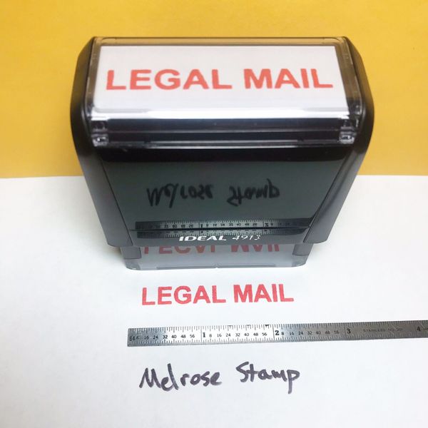 Legal Mail Rubber Stamp Red Ink Self Inking Ideal 4913