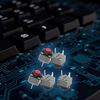 5 Pcs Mute Button 6x6x7.3mm Square Switch Silent Button Micro Switch 10 Million Mouse Micro Industrial, Pushbutton Switches Controls and Indicators