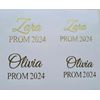 Personalised Gloss Decal Stickers for Prom 2025