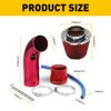Cold Air Intake Filter Kit Induction Pipe Power Hose Flow System Aluminum Alloy