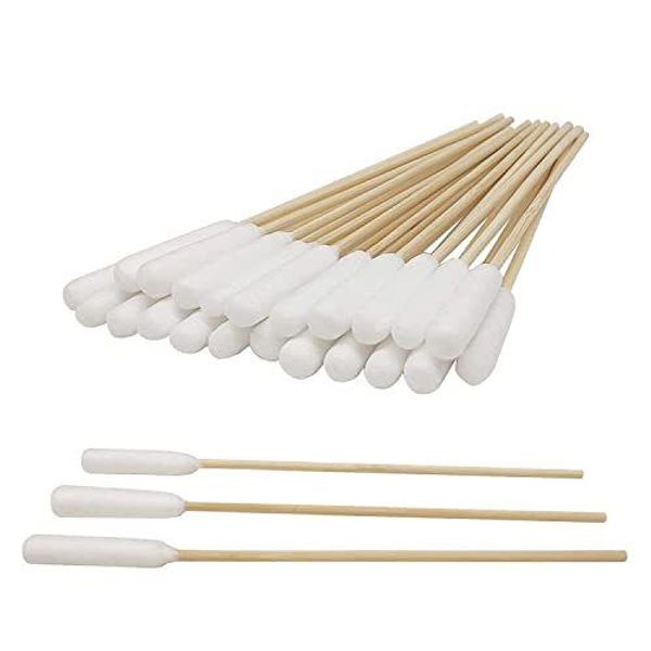 6 Inch Long Cotton Swabs Medium Large Pets Ears Cleaning Makeup 100 Pcs bamboo