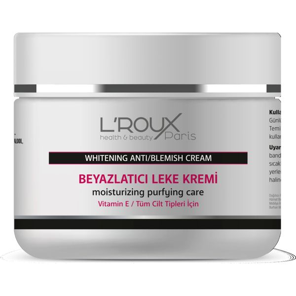 L'ROUX Cilt Beyazlatıcı Leke Karşıtı Nemlendirici Yüz ve Vücut Kremi, 100ml