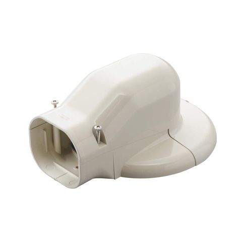 Inaba Denko LDWM-70-I Decorative Pipe Cover for Wall Corner Air Conditioner Cap, Wall Removal, Ivory