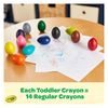 Crayola Palm Grasp Crayons, Egg Crayons, Gift for Toddlers, 12 Count