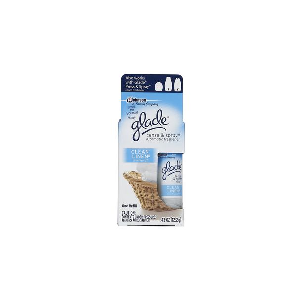 Glade Sense & Spray Automatic Freshener Refill, Clean Linen (Pack of 10)