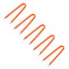 sourcing map IC Puller Chip Extractor Stainless Steel with Insulated Vinyl Grip Orange 5 Pack