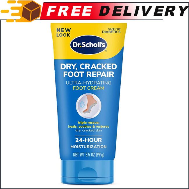 Dr. Scholl's Dry, Cracked Foot Repair Ultra Hydrating Foot Cream, 3.5 oz