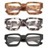 JM 3 Pack Square Reading Glasses, Blue Light Blocking Computer Reader for women men +1.5