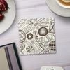 Shopagift Bread Pastries and Pies Coasters - 2 Pack - 9cm x 9cm