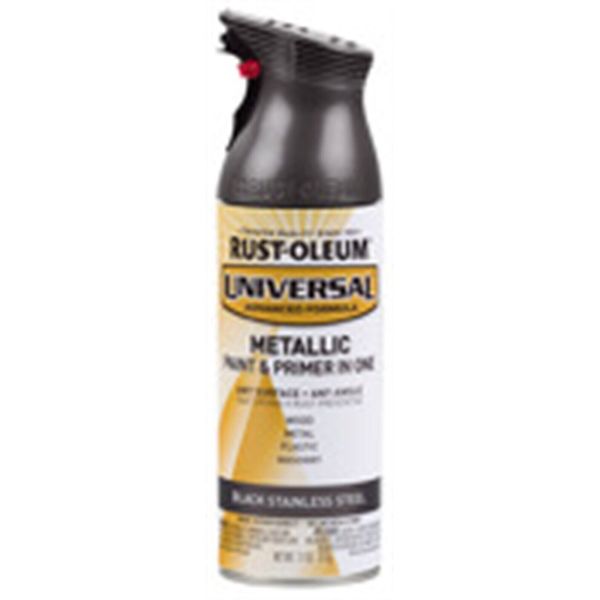 Rust-Oleum 314558 Universal Black Stainless Steel Metallic Spray Paint 11 oz.