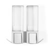 Compactor Double Soap Dispenser, PET + ABS, White
