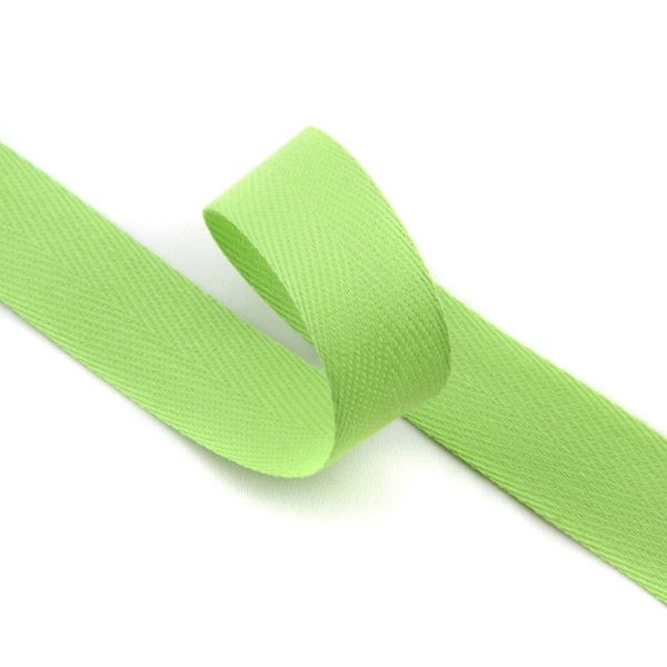 20mm | 5m Köperband | Nahtband | 79% Baumwolle | Hellgrün