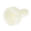 sourcing map ABS Hose Barb Fitting Coupler, 10mm Barb x G1/2 Female Thread Pipe Adapter, White 4Pcs