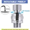 Shower Head Swivel Ball Adapter Brass Adjustable Shower Arm Connector Universal