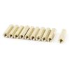 Sourcingmap M3 x 18mm Female Thread Brass Hex Standoff PCB Pillar Spacer 10pcs