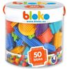 BLOKO Bloko503502 50 Pieces Construction Tooth Blocks Tube, Multi Colour