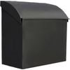 NACH Baxter Extra Large Capacity Mailbox Black Mailboxes,12.4”x7.1”x11.8