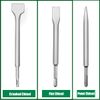 SDS-Plus Hammer Drill Chisel Set, Rotary Hammer Bits Set,3PCS Including Point Chisel, Flat Chisel, Cranked Chisels with Carry Case