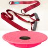 Leg Stretching Strap and Ballet Balance Board, 2 Pc. Set, Stretching, Disc Core Trainer and Flexibility Equipment for Dance, Gymnastics, Cheer or Figure Skating, Portable