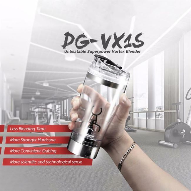 450ml Electric Protein Shaker Bottle USB Rechargeable Vortex Mixer Drink  Cup