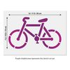 Bike Stencil - Cycling Craft Stencil Template- Small Bicycle Template (A5 (Small))