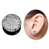 Acrylic Ear Piercing Jewelry Epoxy Plug, Screwable, in Clear