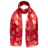 Basic Sense Christmas Scarf Silky Satin Neck Scarves, Gingerbread - Red
