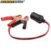 Battery To Cigarette Lighter Adapter Alligator Clamp Clip Car Socket 12 Volt