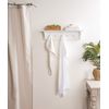 DII Women's Adjustable Microfiber Hair & Shower Wrap Combo, White