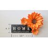 3D Paper Flower Wall Decor Set Of 3(Orange)