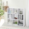 9-Cube Storage Closet Cube Organizer Bookcase Shelving Home Office White 
