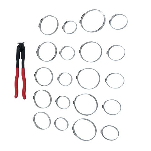 WELLBOX CV Joint Axle Boot Clamp Pliers Tool with 20 Crimp Bands, Ear Type Extension Fits for Most Cars and ATVs