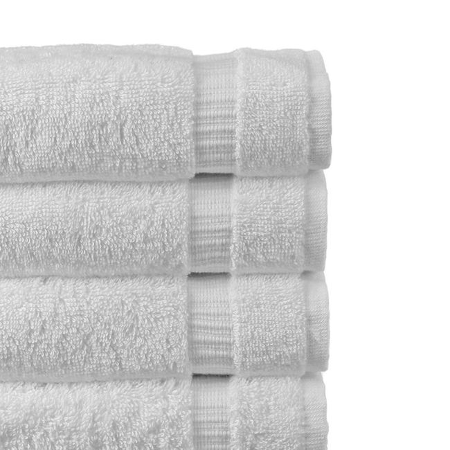 Chakir Turkish Linens Cotton Luxury Hotel Spa Bath Towel Wash Cloth Set of 12 Gray